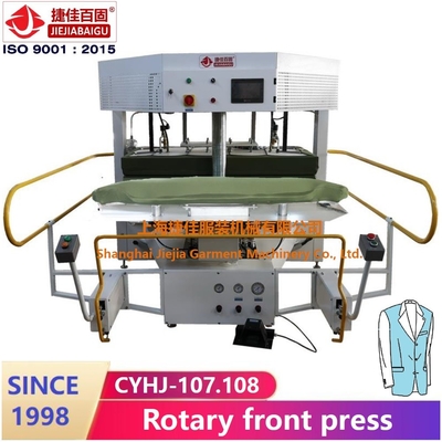 Dreh-automatische Bügelpresse 220V Stoff-Maschine, Dampf-Stoff-Eisen-Presse-Maschinendampf-Heizsystem-Blazerklage