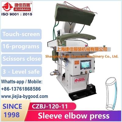 Klagen-Ärmel-Ellbogen und Front Dress Press Machine Touch Sreen PLC