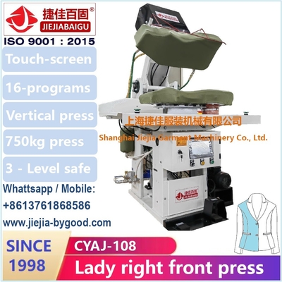Dampf-Hitze-Smokinghemd-Presse-Maschinen-Farbtouch Screen Plc