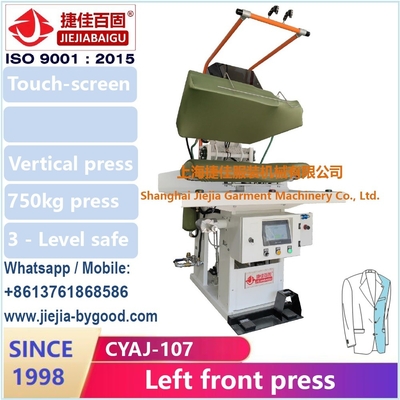 Jackenblazer Dampf automatische Bekleidungsmaschine Druckmaschine vertikaler Druck Front Touchscreen