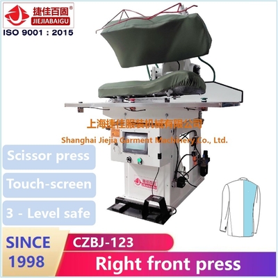 Automatisches Touch Screen Jacken-Pressmaschine PLC-Dampf-Heizsystem