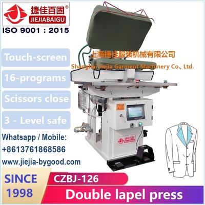 Automatisches Touch Screen Jacken-Pressmaschine PLC-Dampf-Heizsystem