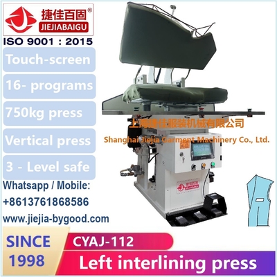 Touch Screen Stoff-Presse-Maschine automatisch für Kleiderbügelpresse