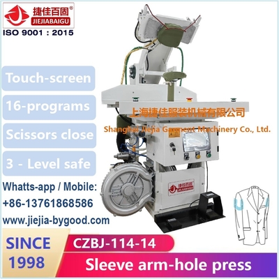 Arm-Loch LED PLC-Naht-Pressmaschine/bügelndes Ausrüstungs-Anzugs-Kleid