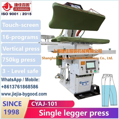 Wäschehose Hosen Legger Pressmaschine Vertikale Presse Automatisches Touchscreen-Steuerungssystem