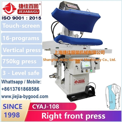 Anzug Jacke Bügelpressmaschine Vertikalpressmaschine Buck Abstand verstellbar